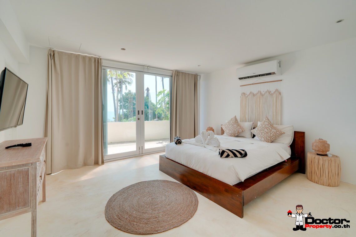 4+1 Bedroom Pool Villa with Sea View in Chaweng, Koh Samui – For Sale