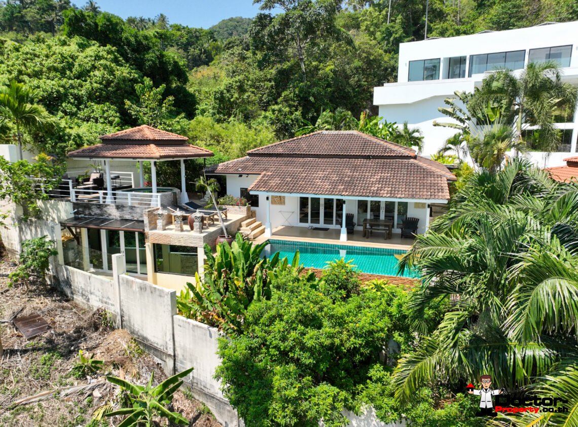 4+1 Bedroom Pool Villa with Sea View in Chaweng, Koh Samui – For Sale