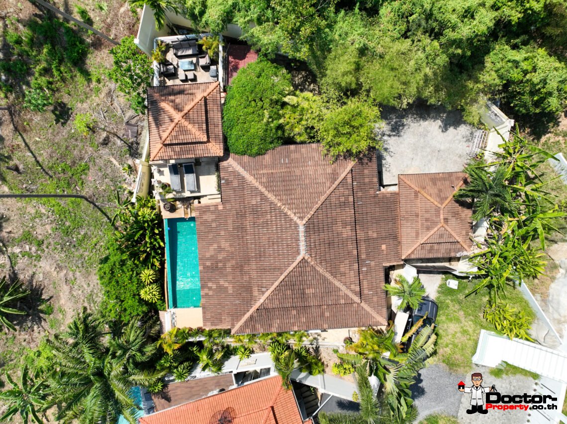 4+1 Bedroom Pool Villa with Sea View in Chaweng, Koh Samui – For Sale