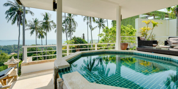 4+1 Bedroom Pool Villa with Sea View in Chaweng, Koh Samui – For Sale