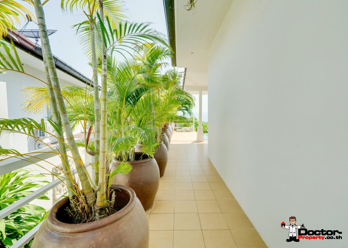 4+1 Bedroom Pool Villa with Sea View in Chaweng, Koh Samui – For Sale