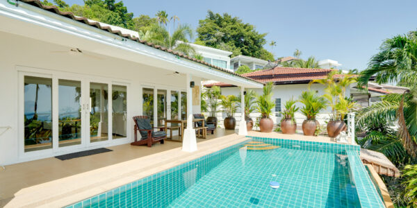 4+1 Bedroom Pool Villa with Sea View in Chaweng, Koh Samui – For Sale