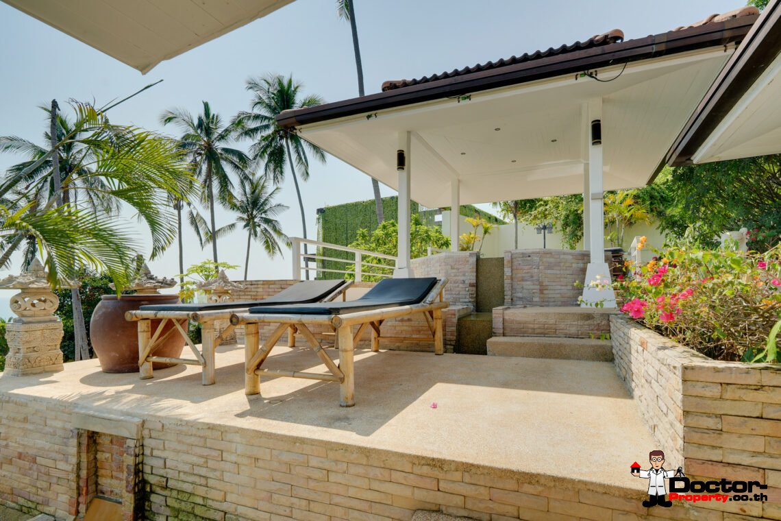 4+1 Bedroom Pool Villa with Sea View in Chaweng, Koh Samui – For Sale