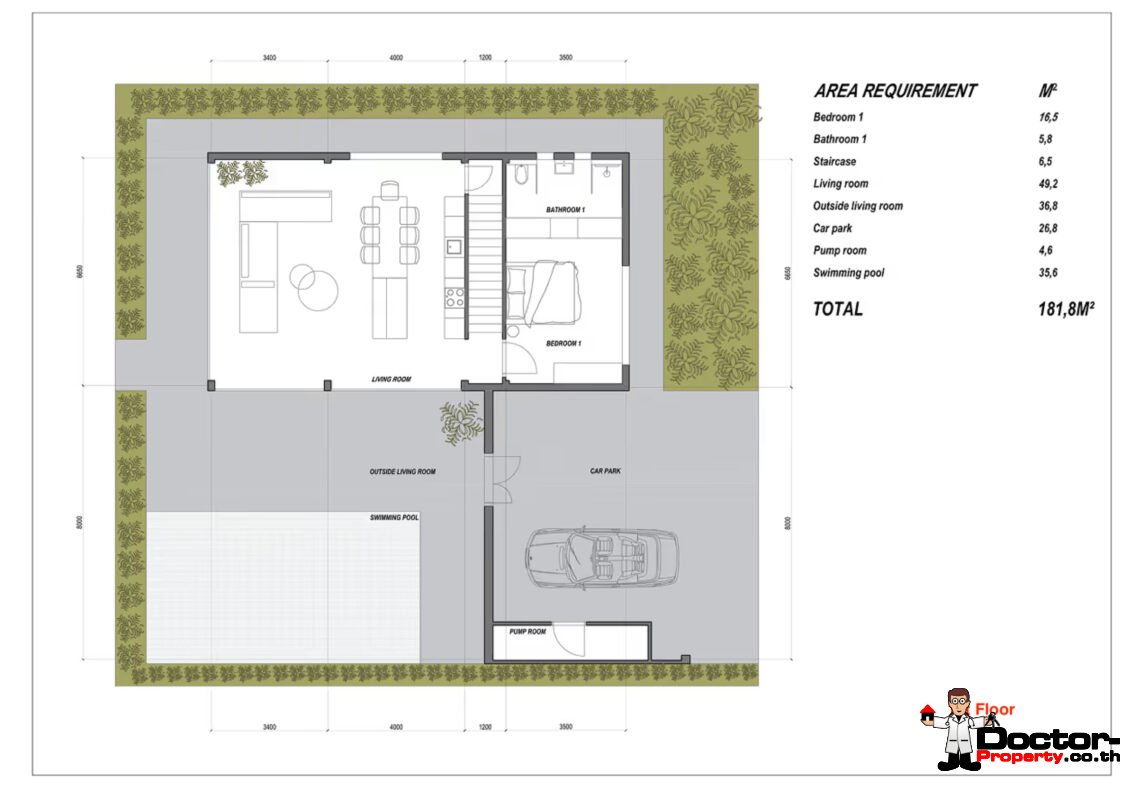 Modern 4 Bedroom, Two‑Storey Private Pool Villa in Lamai, Koh Samui – For Sale