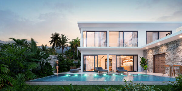 Modern 4 Bedroom, Two‑Storey Private Pool Villa in Lamai, Koh Samui – For Sale