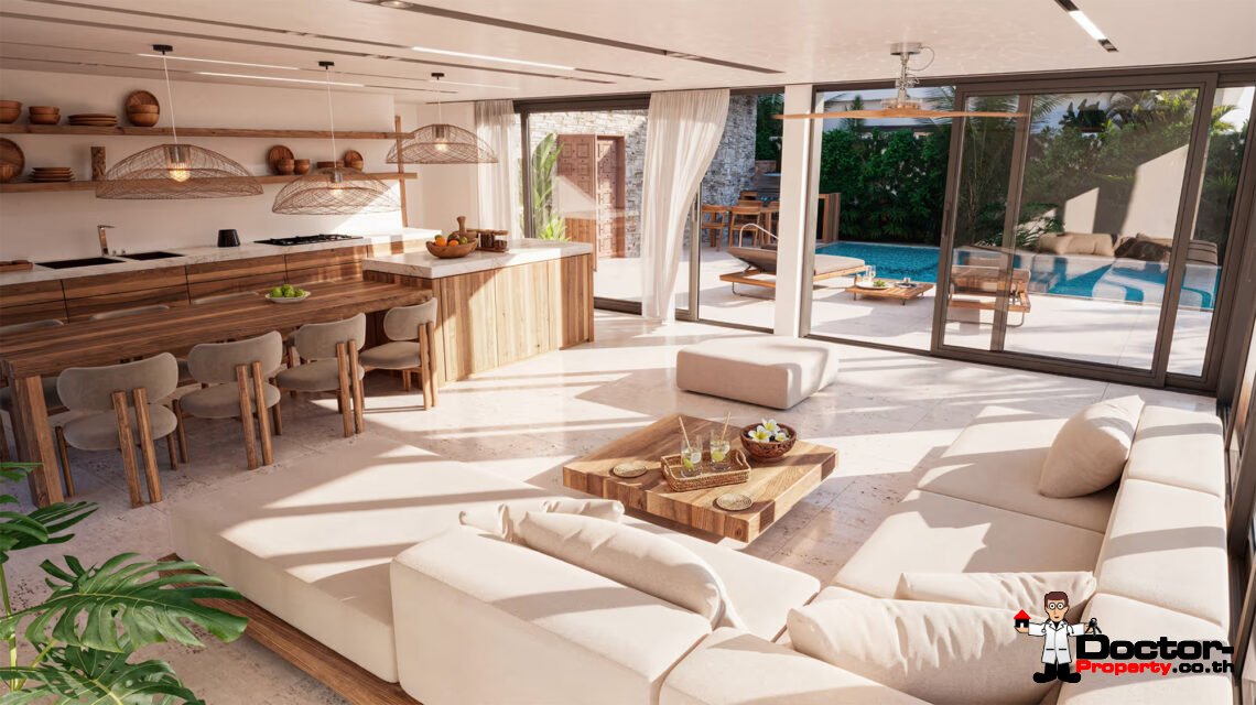 Modern 4 Bedroom, Two‑Storey Private Pool Villa in Lamai, Koh Samui – For Sale