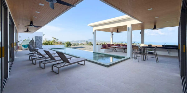 Luxury 3 Bedroom Pool Villa with Sea View in Chaweng, Koh Samui – For Sale