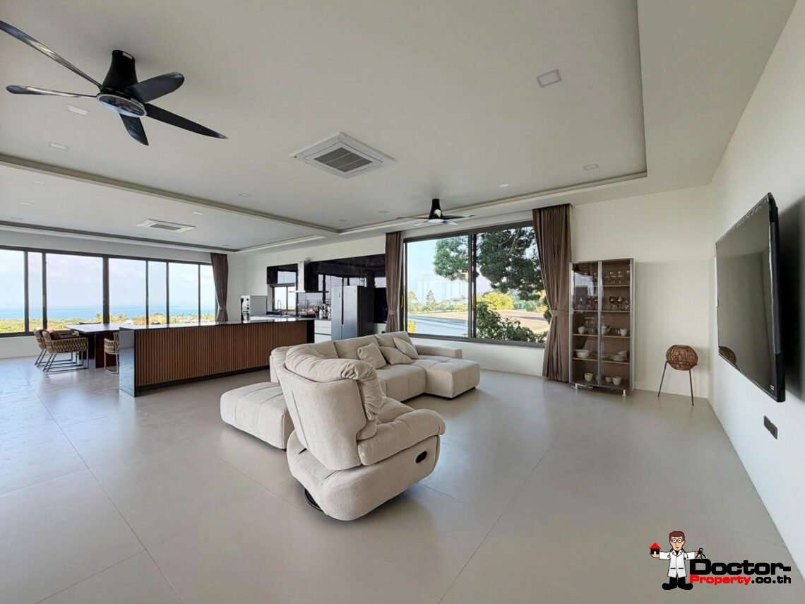 Luxury 3 Bedroom Pool Villa with Sea View in Chaweng, Koh Samui – For Sale