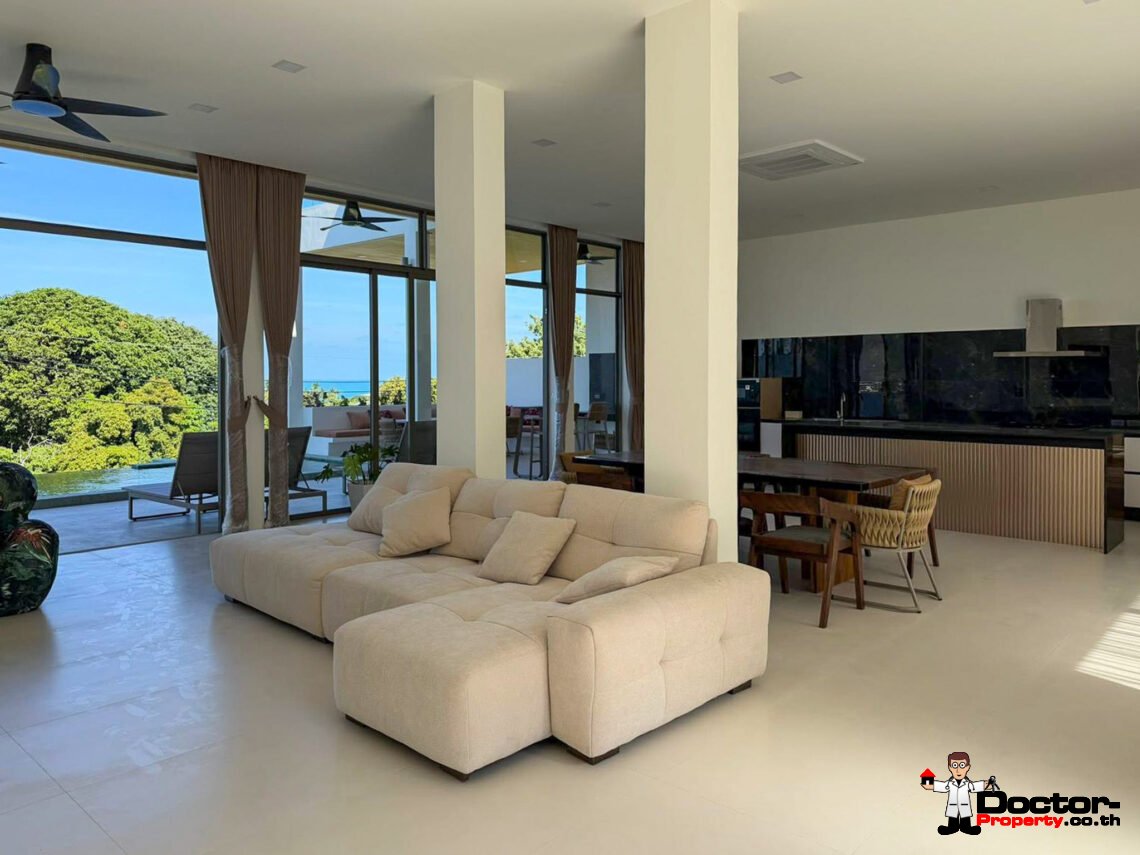 Luxury 3 Bedroom Pool Villa with Sea View in Chaweng, Koh Samui – For Sale