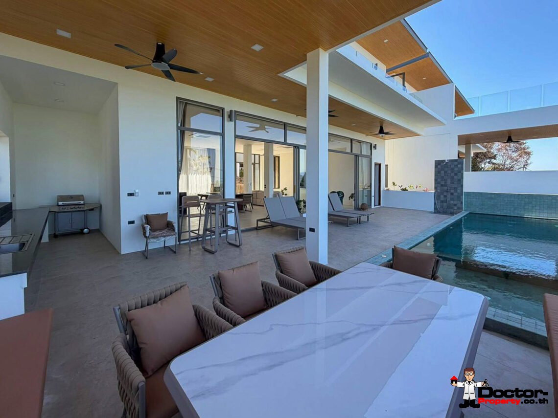 Luxury 3 Bedroom Pool Villa with Sea View in Chaweng, Koh Samui – For Sale