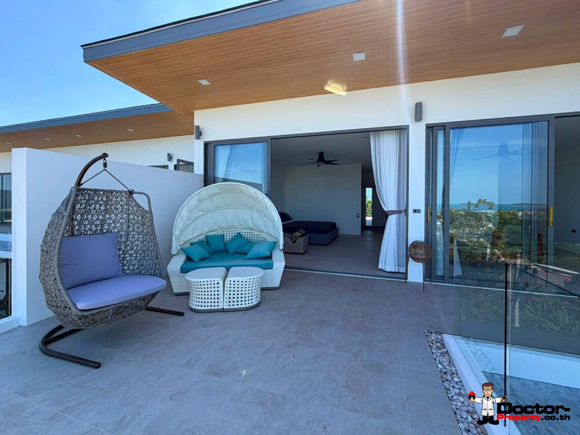 Luxury 3 Bedroom Pool Villa with Sea View in Chaweng, Koh Samui – For Sale