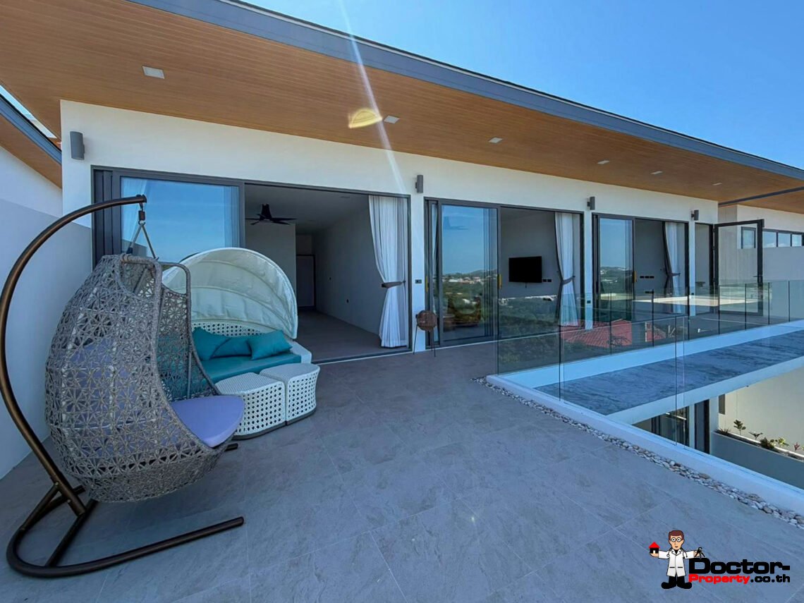 Luxury 3 Bedroom Pool Villa with Sea View in Chaweng, Koh Samui – For Sale