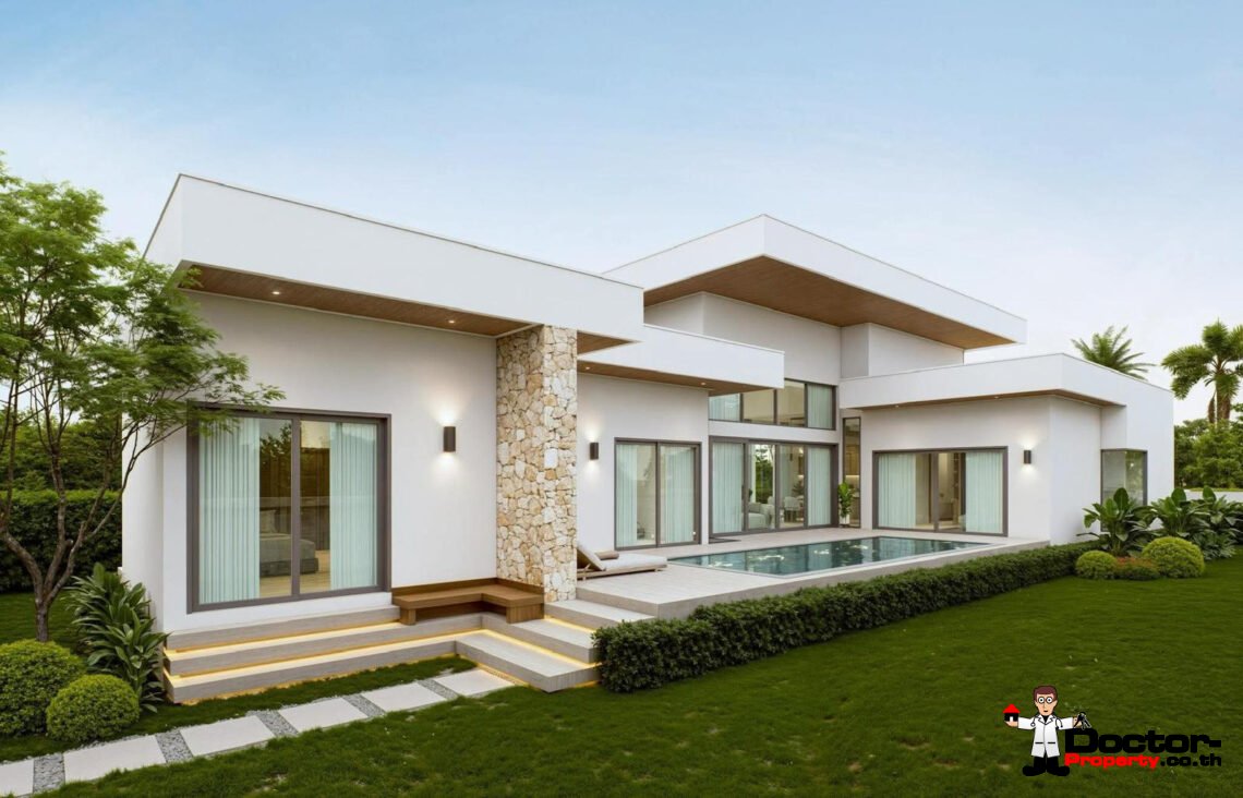 Modern 3 Bedroom Pool Villa in Mae Nam, Koh Samui – For Sale