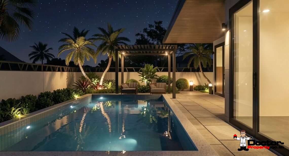 Tropical 4 Bedroom Pool Villa in Ban Tai, Koh Samui – For Sale