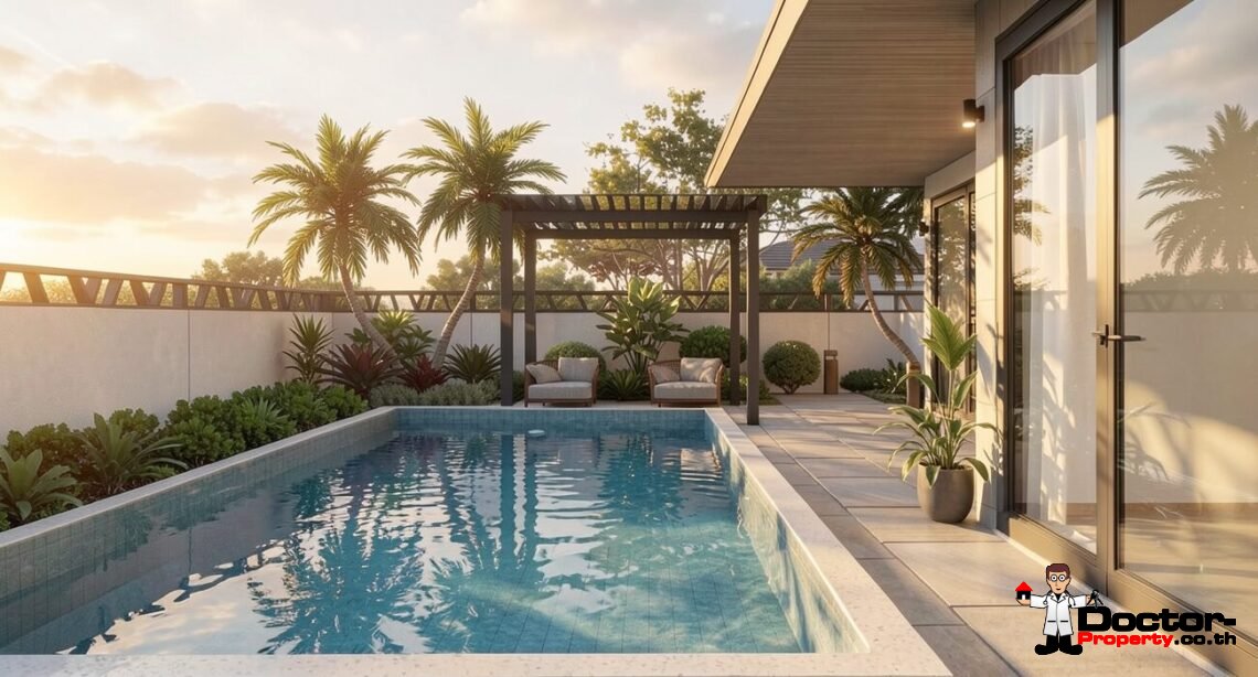 Tropical 4 Bedroom Pool Villa in Ban Tai, Koh Samui – For Sale