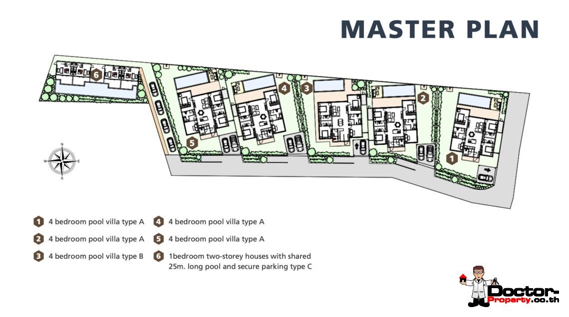 Tropical 4 Bedroom Pool Villa in Ban Tai, Koh Samui – For Sale