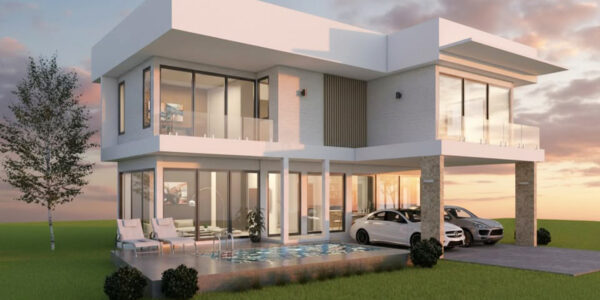 Modern 3 Bedroom Two Storey Pool Villa in Lamai, Koh Samui – For Sale