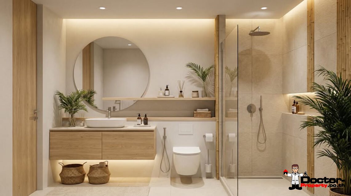 Modern 3 Bedroom Two Storey Pool Villa in Lamai, Koh Samui – For Sale