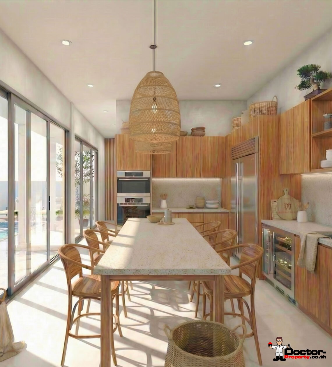 Modern 3 Bedroom Two Storey Pool Villa in Lamai, Koh Samui – For Sale