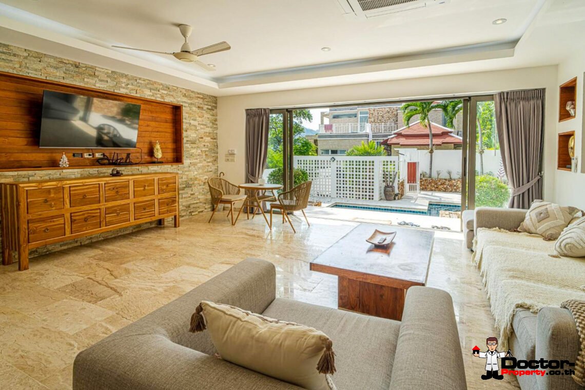 Modern 4 Bedroom Pool Villa in Chaweng, Koh Samui – For Sale