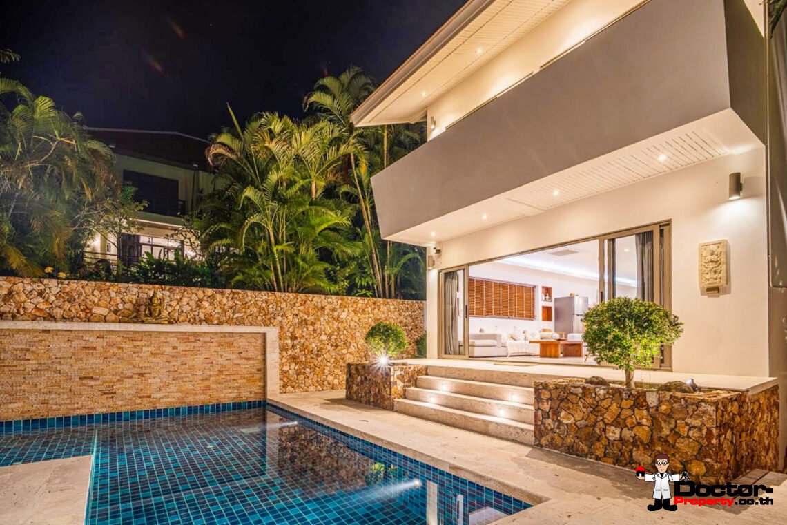 Modern 4 Bedroom Pool Villa in Chaweng, Koh Samui – For Sale