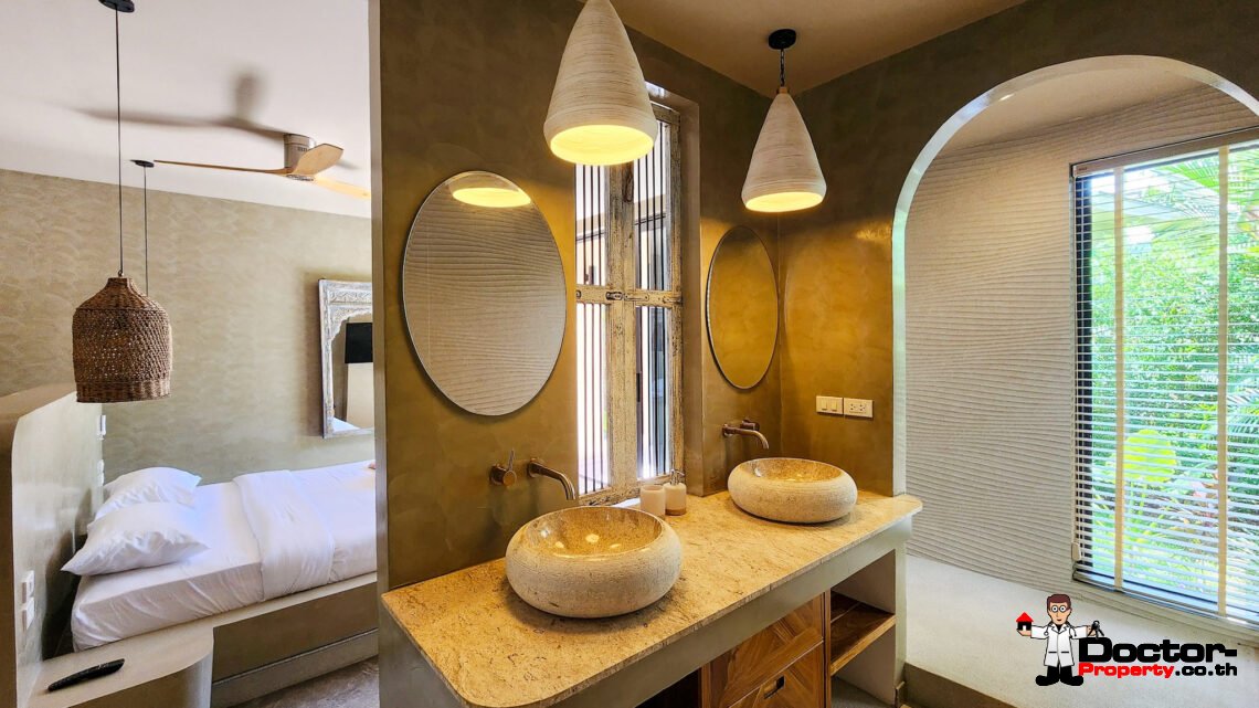 3 Bedroom Private Pool Villa with Balinese Style in Lamai, Koh Samui – For Sale