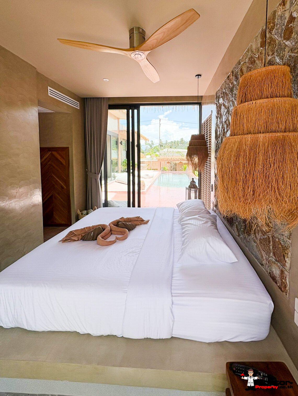 3 Bedroom Private Pool Villa with Balinese Style in Lamai, Koh Samui – For Sale