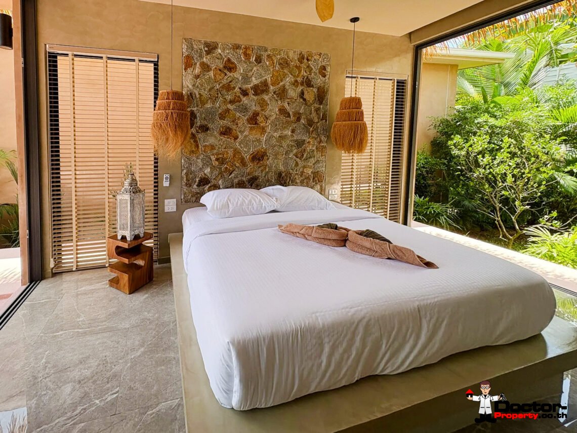 3 Bedroom Private Pool Villa with Balinese Style in Lamai, Koh Samui – For Sale