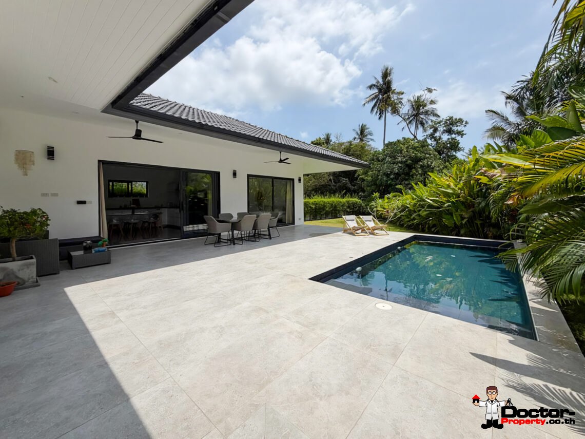 3 Bedroom Private Pool Villa with Spacious Garden in Lamai, Koh Samui – For Sale
