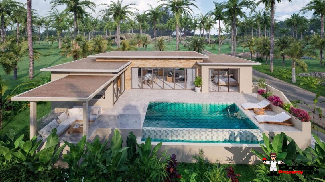 Modern 3 Bedroom Pool Villa with Sea View in Ban Tai, Koh Samui – For Sale
