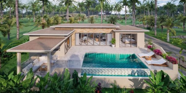 Modern 3 Bedroom Pool Villa with Sea View in Ban Tai, Koh Samui – For Sale