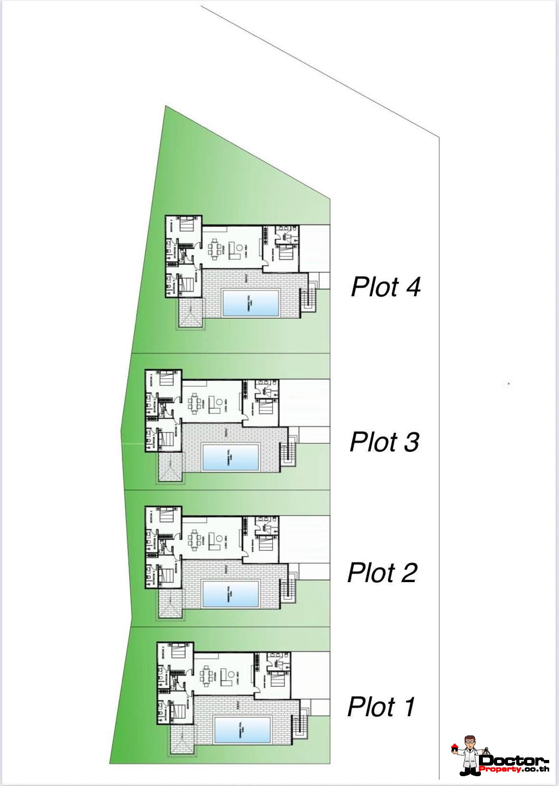 Modern 3 Bedroom Pool Villa with Sea View in Ban Tai, Koh Samui – For Sale