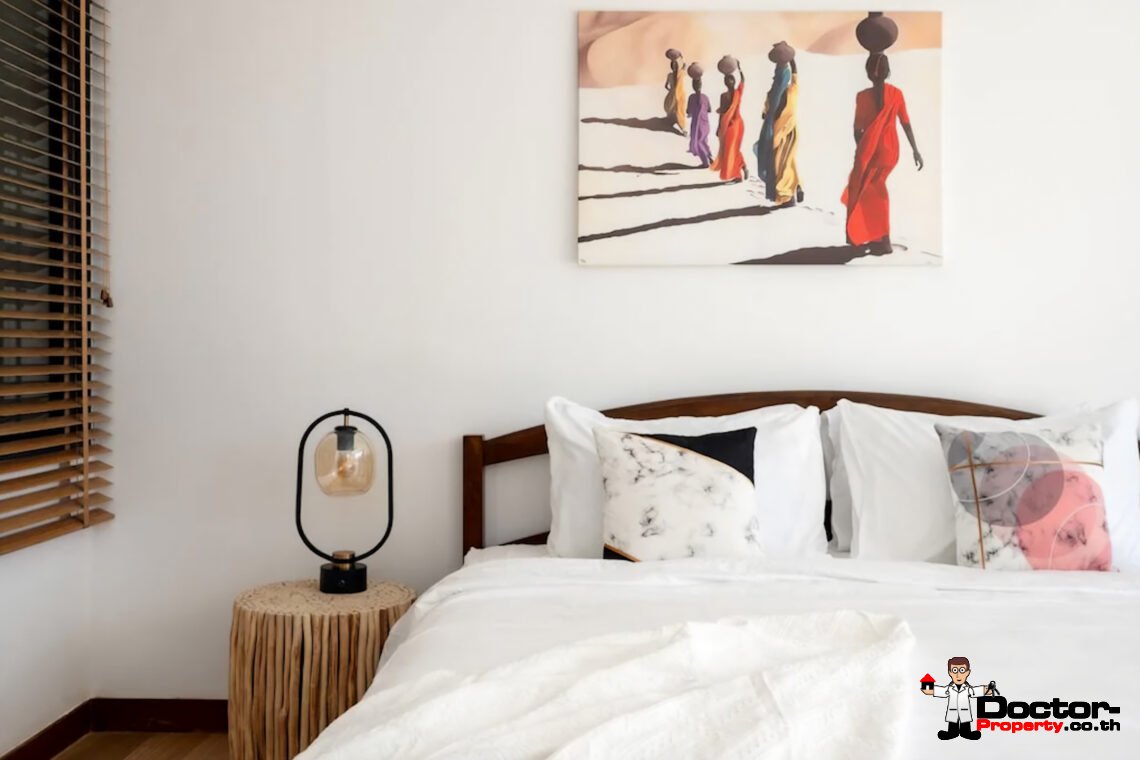 Modern 4 Bedroom Pool Villa with Sea View in Bo Phut, Koh Samui – For Sale