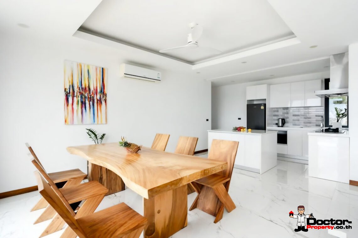 Modern 4 Bedroom Pool Villa with Sea View in Bo Phut, Koh Samui – For Sale