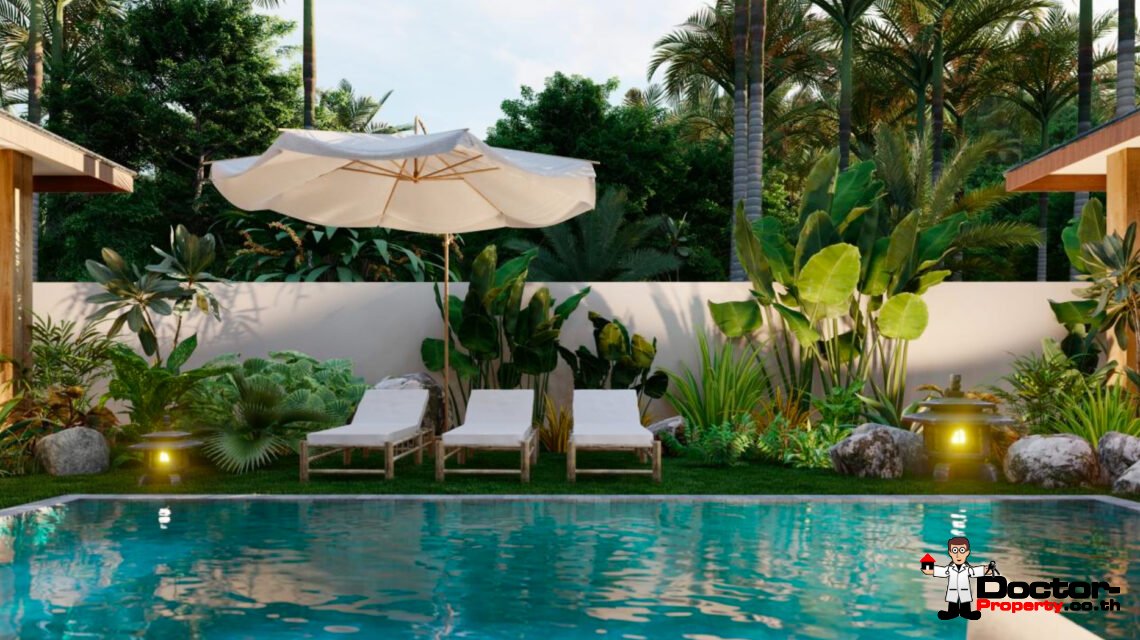 Modern Tropical 3-4 Bedroom Pool Villa in Lamai, Koh Samui – For Sale