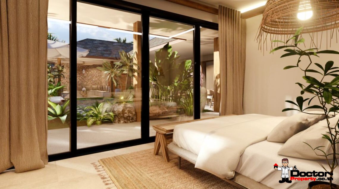 Modern Tropical 3-4 Bedroom Pool Villa in Lamai, Koh Samui – For Sale