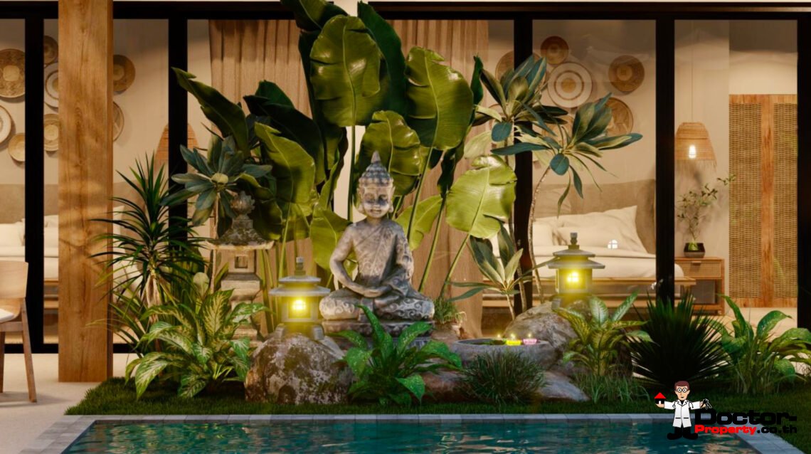 Modern Tropical 3-4 Bedroom Pool Villa in Lamai, Koh Samui – For Sale