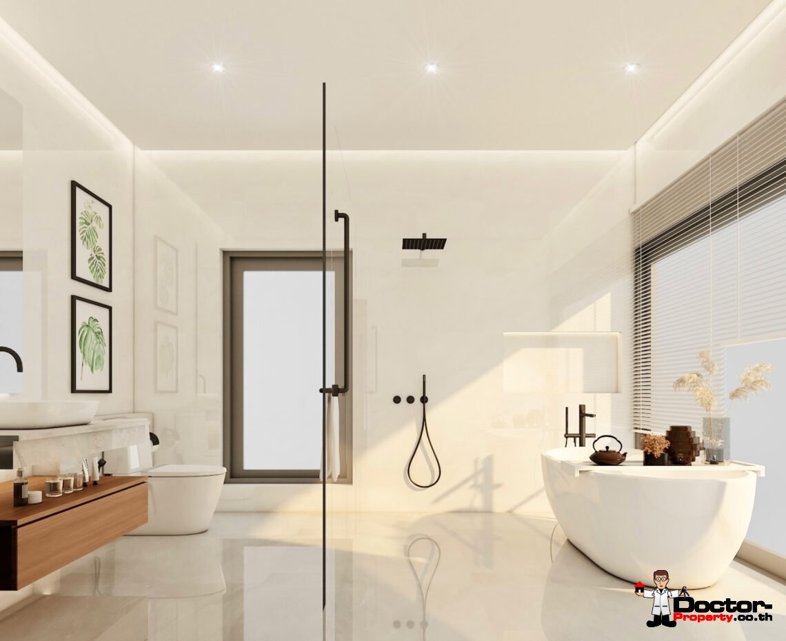 Luxury 2-4 Bedroom Private Pool Villa with Sea View and Sunset View in Bang Makham, Koh Samui – For Sale