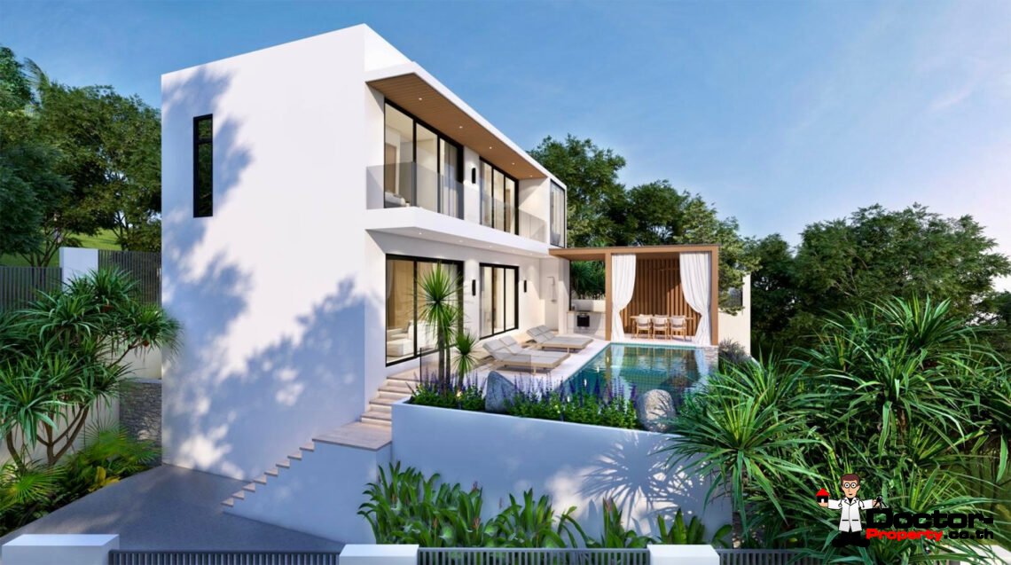 Luxury 2-4 Bedroom Private Pool Villa in Bang Makham, Koh Samui – For Sale