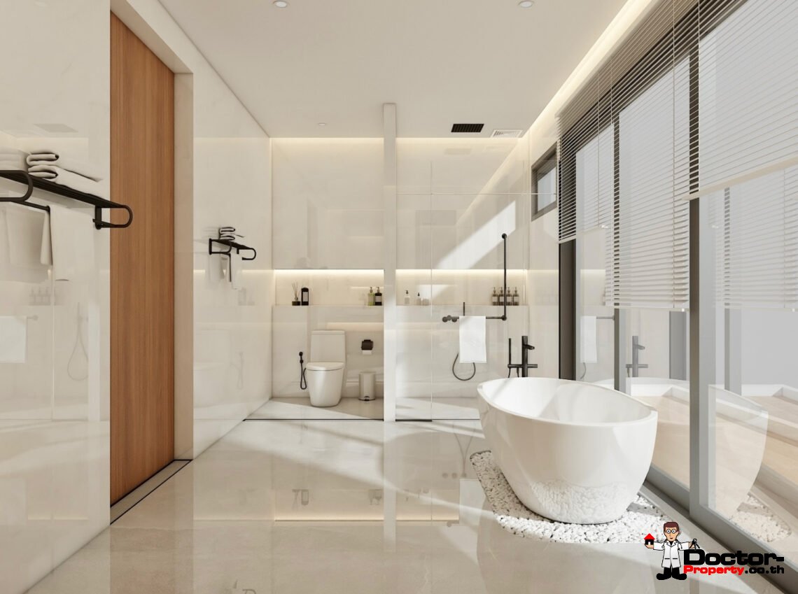 Luxury 2-4 Bedroom Private Pool Villa with Sea View and Sunset View in Bang Makham, Koh Samui – For Sale