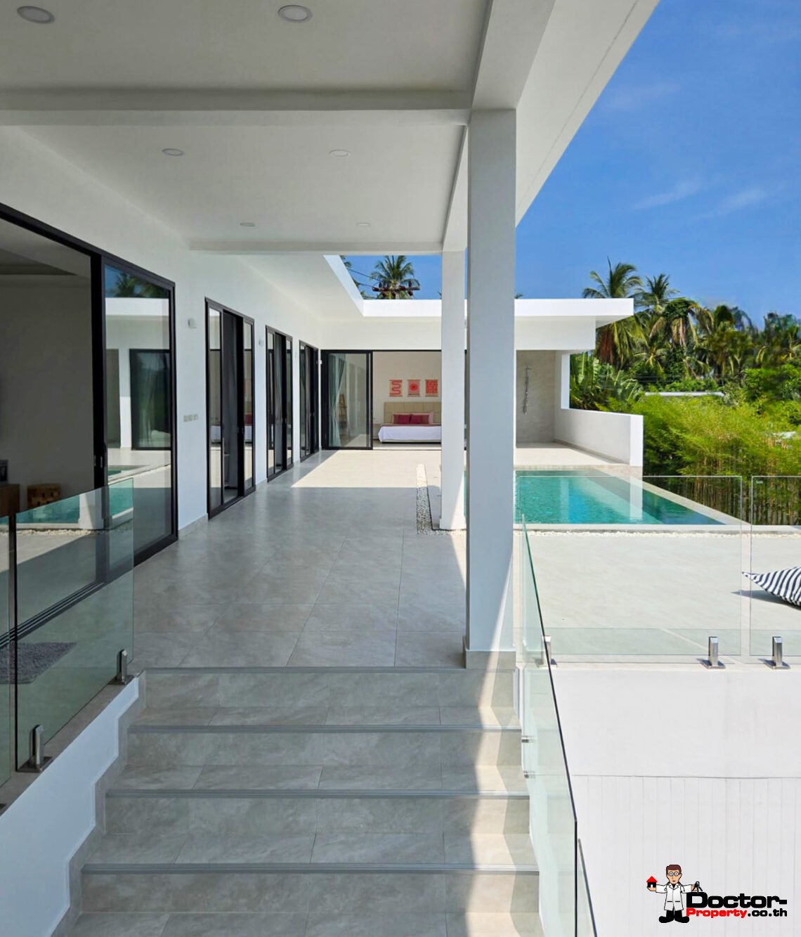 New 4 Bedroom Private Pool Villa with Mountain View in Na Mueang, Koh Samui – For Sale