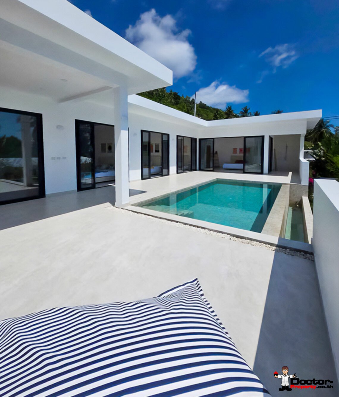 New 4 Bedroom Private Pool Villa with Mountain View in Na Mueang, Koh Samui – For Sale