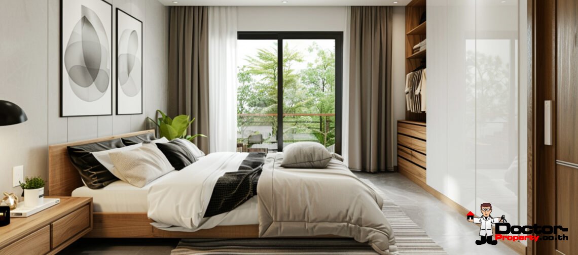 Tropical 3 Bedroom Garden Pool Villa in Mae Nam, Koh Samui – For Sale