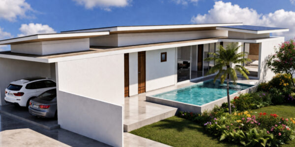 Tropical 3 Bedroom Garden Pool Villa in Mae Nam, Koh Samui – For Sale