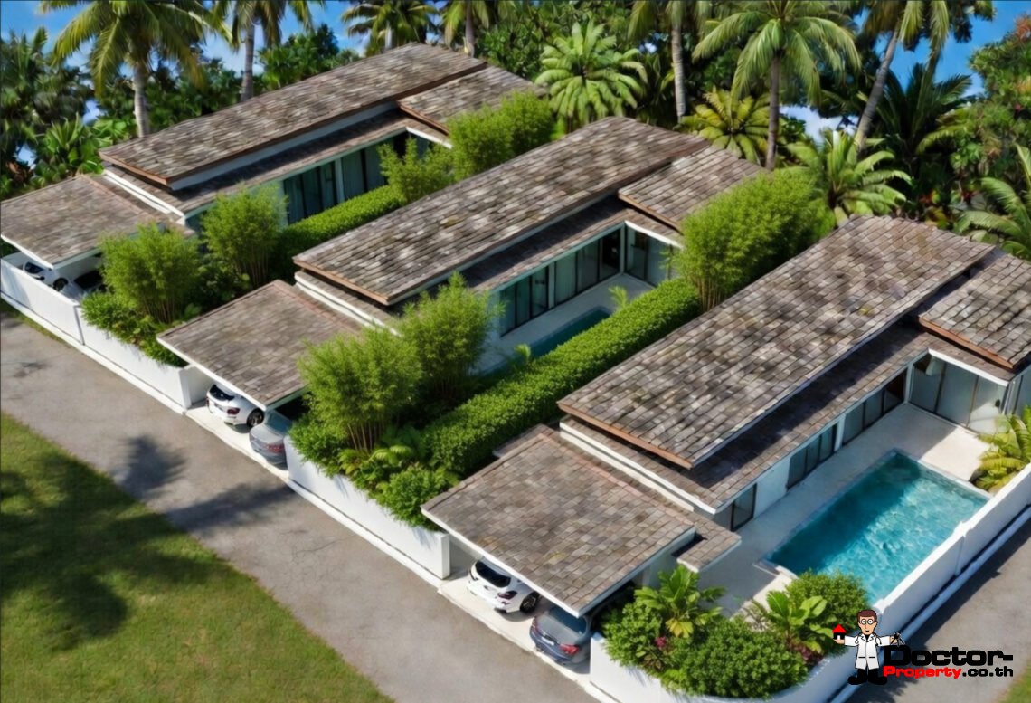Tropical 3 Bedroom Garden Pool Villa in Mae Nam, Koh Samui – For Sale