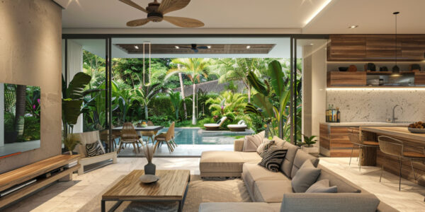 Tropical 3 Bedroom Garden Pool Villa in Mae Nam, Koh Samui – For Sale