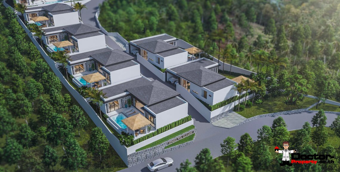 Modern 2 Bedroom Private Pool Villa in Lamai, Koh Samui – For Sale