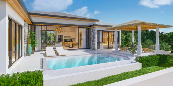 Modern 2 Bedroom Private Pool Villa in Lamai, Koh Samui – For Sale