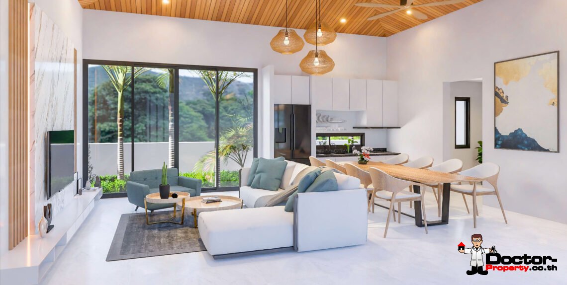 Modern 2 Bedroom Private Pool Villa in Lamai, Koh Samui – For Sale