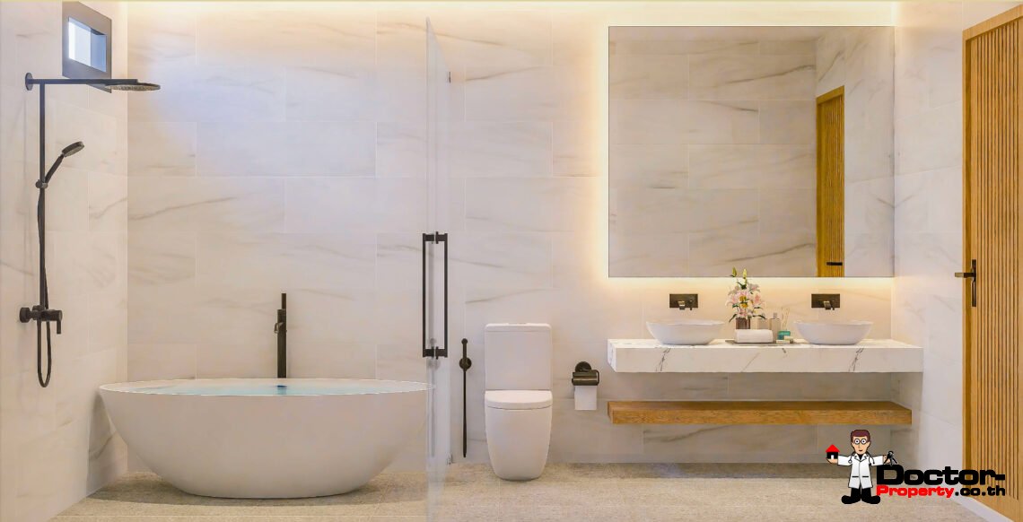 Modern 2 Bedroom Private Pool Villa in Lamai, Koh Samui – For Sale